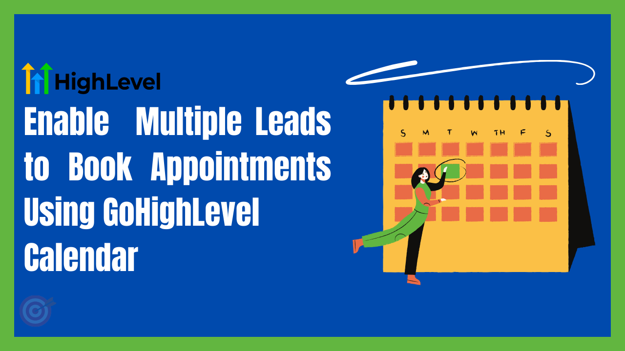 book appointments with GoHighLevel calendar