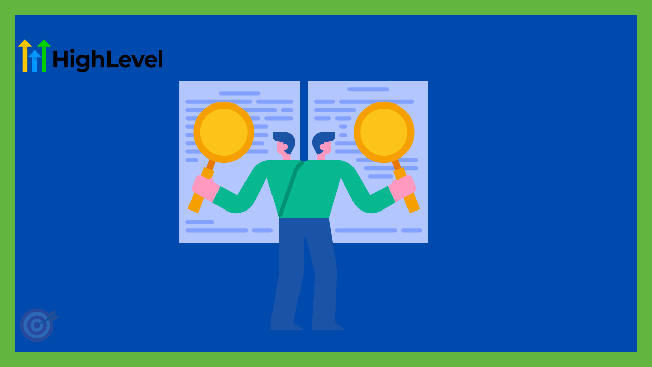 GoHighLevel vs ClickFunnels comparison illustration