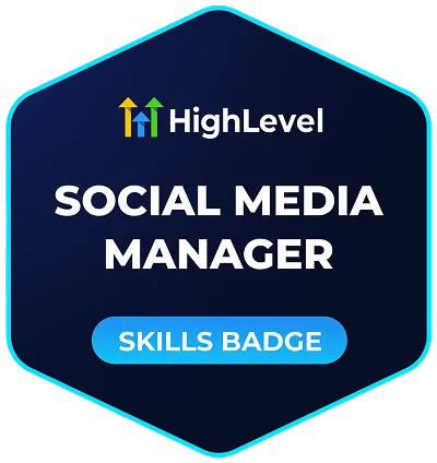 GoHighLevel Social Media Certification Badge