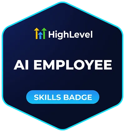 GoHighLevel AI Employee Certification Badge
