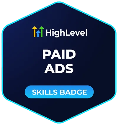 GoHighLevel Paid Ads Certification Badge