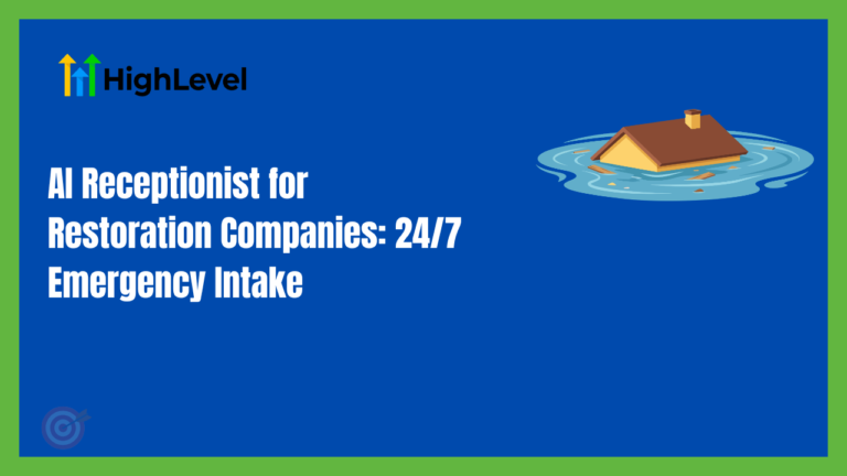 AI Receptionist for Restoration Companies: 24/7 Emergency Intake