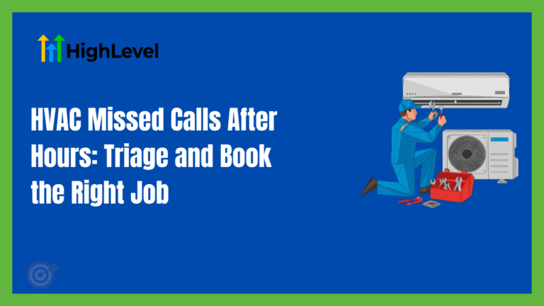 HVAC Missed Calls After Hours: Triage and Book the Right Job