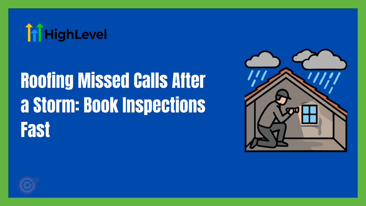 Roofing Missed Calls After a Storm: Book Inspections Fast