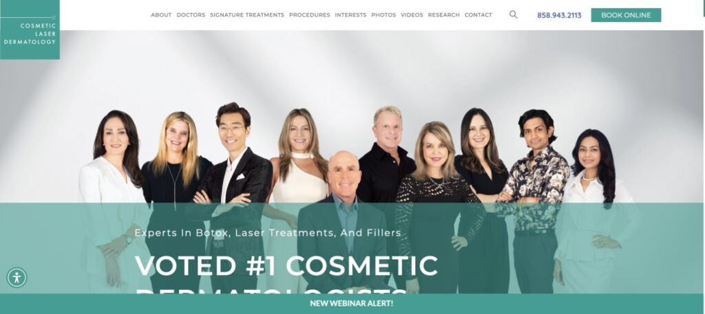 CLDerm website and GoHighLevel support case study by GHLFocus