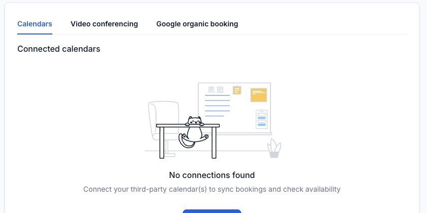 GoHighLevel Connected Calendars screen showing calendar connection status