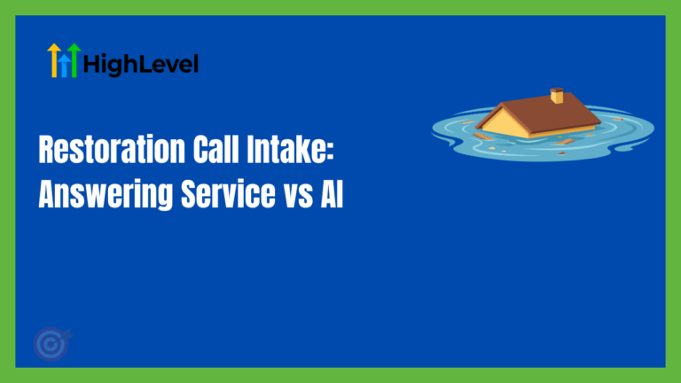 Restoration Call Intake: Answering Service vs AI