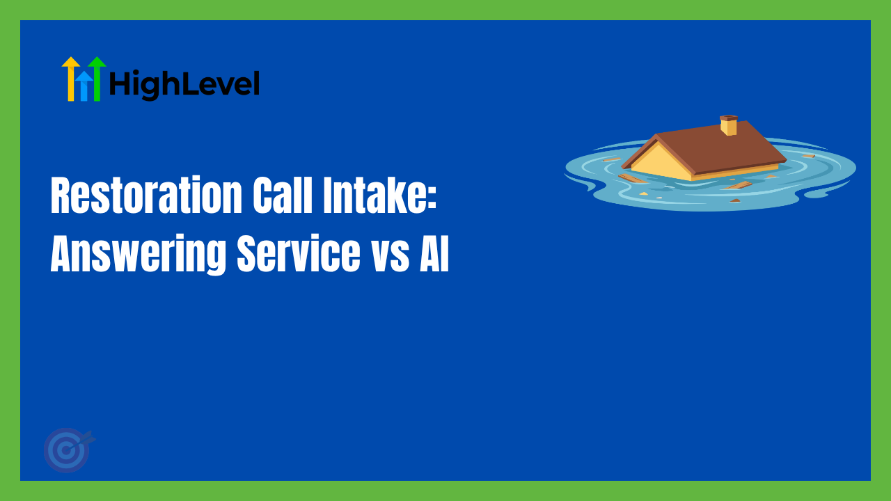 Restoration Call Intake: Answering Service vs AI