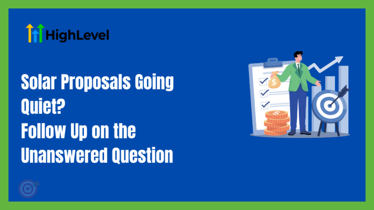 Solar Proposal Follow-Up
